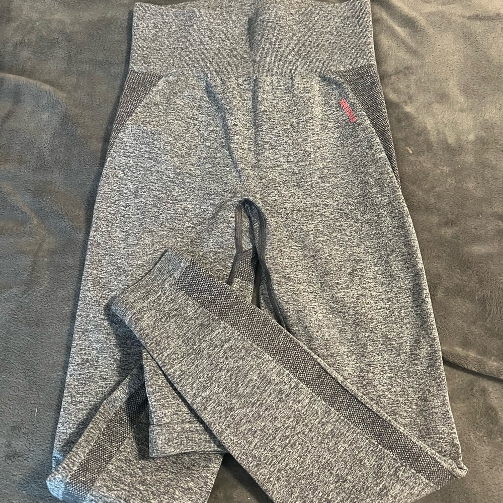 Gymshark grey and pink leggings